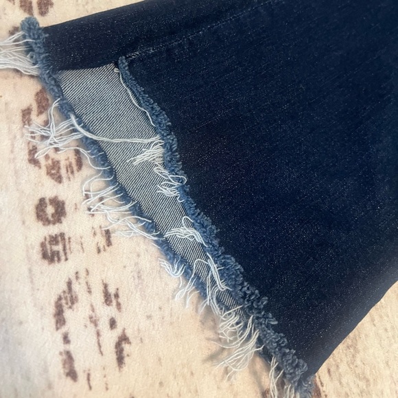 MOTHER "The Insider Crop Step Fray" dark wash women's ankle length jeans size 32 - Picture 3 of 9